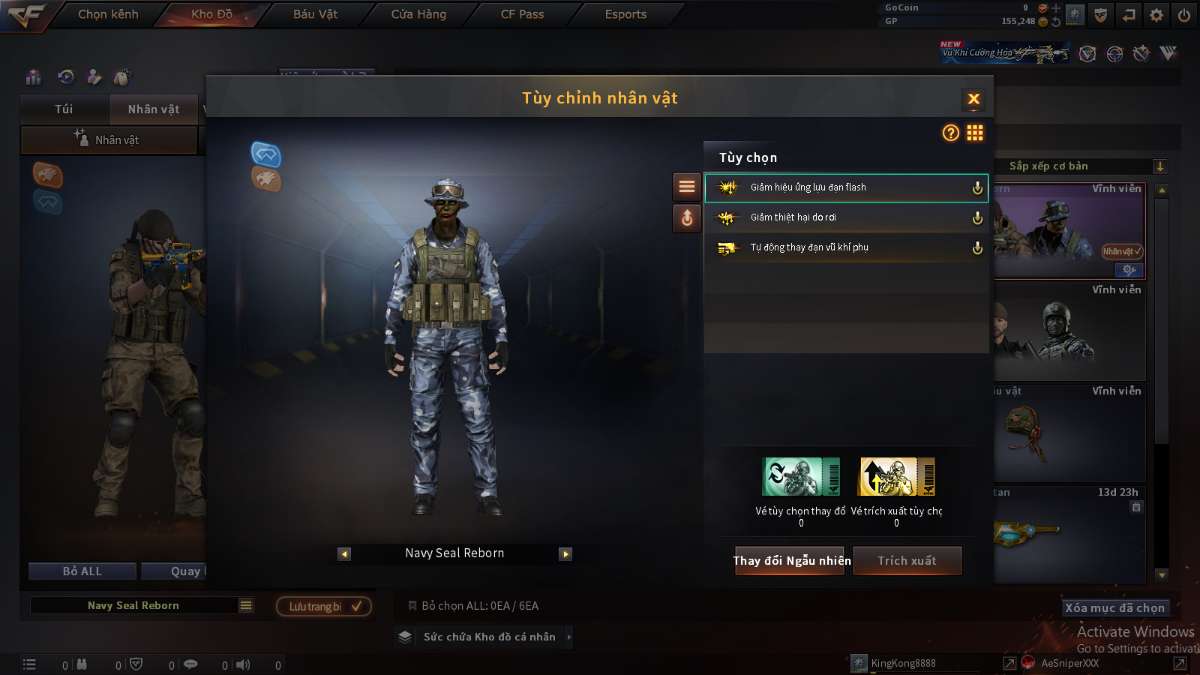 shop acc cf uy tin gia re